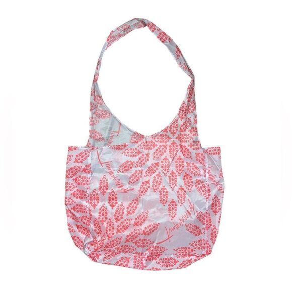 Free People Movement Orange Coral Nylon Reusable Market Bag Grocery Tote - Picture 2 of 6